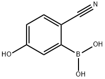 Boronic acid, B-(2-cyano-5-hydroxyphenyl)- Structure