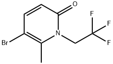 2(1H)-Pyridinone, 5-bromo-6-methyl-1-(2,2,2-trifluoroethyl)- 구조식 이미지