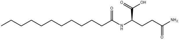 D-Glutamine, N2-(1-oxododecyl)- Structure