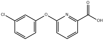 6-(3-chlorophenoxy)pyridine-2-carboxylic acid 구조식 이미지