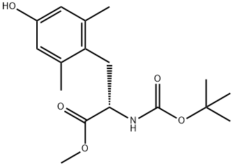 L-TYROSINE, N-[(1,1-DIMETHYL ETHOXY) CARBONYL]-2,6 구조식 이미지