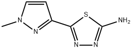 5-(1-methyl-1H-pyrazol-3-yl)-1,3,4-thiadiazol-2-amine Structure