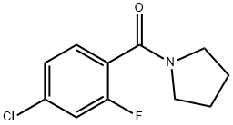 Methanone, (4-chloro-2-fluorophenyl)-1-pyrrolidinyl- Structure