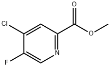 2-Pyridinecarboxylic acid, 4-chloro-5-fluoro-, methyl ester Structure