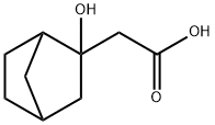 Bicyclo[2.2.1]heptane-2-acetic acid, 2-hydroxy- Structure