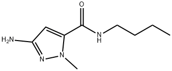 3-amino-N-butyl-1-methyl-1H-pyrazole-5-carboxamide Structure