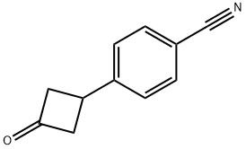 Benzonitrile, 4-(3-oxocyclobutyl)- Structure