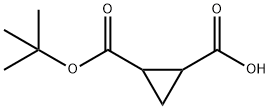 1,2-Cyclopropanedicarboxylic acid, 1-(1,1-dimethylethyl) ester 구조식 이미지