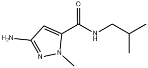 3-amino-N-isobutyl-1-methyl-1H-pyrazole-5-carboxamide Structure