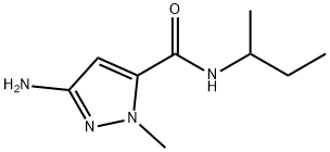 3-amino-N-(sec-butyl)-1-methyl-1H-pyrazole-5-carboxamide Structure