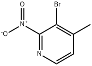 Pyridine, 3-bromo-4-methyl-2-nitro- 구조식 이미지