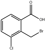 Benzoic acid, 2-(bromomethyl)-3-chloro- 구조식 이미지