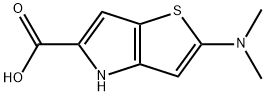 4H-Thieno[3,2-b]pyrrole-5-carboxylic acid, 2-(dimethylamino)- Structure