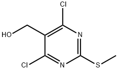 (4,6-dichloro-2-(methylthio)pyrimidin-5-yl)methanol Structure