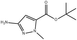 tert-butyl 3-amino-1-methyl-1H-pyrazole-5-carboxylate 구조식 이미지