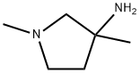 3-Pyrrolidinamine, 1,3-dimethyl- Structure