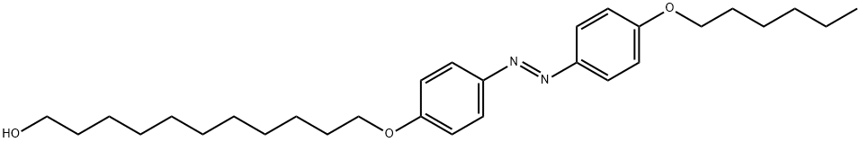1-Undecanol, 11-[4-[(1E)-2-[4-(hexyloxy)phenyl]diazenyl]phenoxy]- Structure