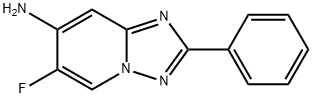 [1,2,4]Triazolo[1,5-a]pyridin-7-amine, 6-fluoro-2-phenyl- 구조식 이미지