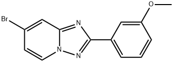 [1,2,4]Triazolo[1,5-a]pyridine, 7-bromo-2-(3-methoxyphenyl)- 구조식 이미지