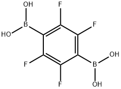 Perfluorophenyl,1-4-diboronic acid Structure