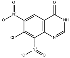 4(3H)-Quinazolinone, 7-chloro-6,8-dinitro- Structure