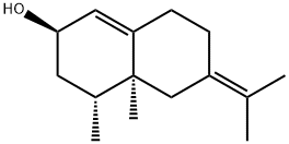 2-Naphthalenol, 2,3,4,4a,5,6,7,8-octahydro-4,4a-dimethyl-6-(1-methylethylidene)-, (2R,4R,4aS)- Structure