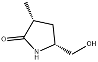 2-Pyrrolidinone, 5-(hydroxymethyl)-3-methyl-, (3R-cis)- (9CI) Structure