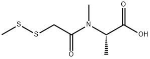 L-Alanine, N-methyl-N-[(methyldithio)acetyl]- (9CI) Structure