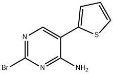 2-Bromol-4-amino-5-(2-thienyl)pyrimidine 구조식 이미지