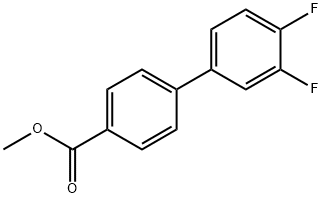 [1,1'-Biphenyl]-4-carboxylic acid, 3',4'-difluoro-, methyl ester 구조식 이미지