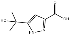 1H-Pyrazole-3-carboxylic acid, 5-(1-hydroxy-1-methylethyl)- Structure