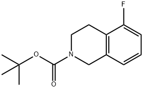 2(1H)-Isoquinolinecarboxylic acid, 5-fluoro-3,4-dihydro-, 1,1-dimethylethyl ester Structure