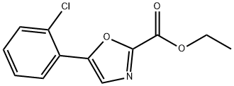 2-Oxazolecarboxylic acid, 5-(2-chlorophenyl)-, ethyl ester 구조식 이미지