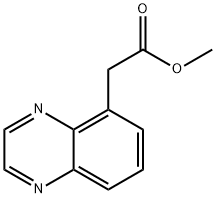 5-Quinoxalineacetic acid, methyl ester Structure