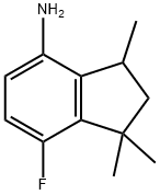 7-fluoro-1,1,3-trimethyl-2,3-dihydro-1-inden-4-amine Structure