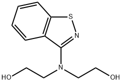 Ethanol, 2,2'-(1,2-benzisothiazol-3-ylimino)bis- 구조식 이미지