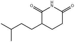 2,6-Piperidinedione, 3-(3-methylbutyl)- Structure