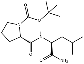 L-Leucinamide, 1-[(1,1-dimethylethoxy)carbonyl]-L-prolyl- (9CI) Structure