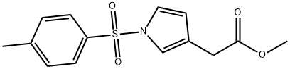 1H-Pyrrole-3-acetic acid, 1-[(4-methylphenyl)sulfonyl]-, methyl ester 구조식 이미지