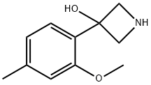 3-(2-Methoxy-4-methylphenyl)azetidin-3-ol 구조식 이미지