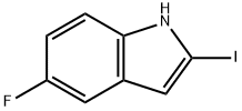 1H-Indole, 5-fluoro-2-iodo- Structure