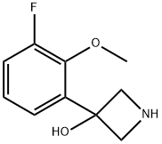 3-(3-Fluoro-2-methoxyphenyl)azetidin-3-ol Structure