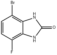 2H-Benzimidazol-2-one, 4-bromo-7-fluoro-1,3-dihydro- 구조식 이미지