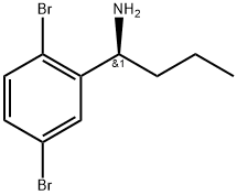 (1S)-1-(2,5-DIBROMOPHENYL)BUTAN-1-AMINE Structure