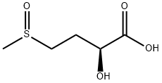 Butanoic acid, 2-hydroxy-4-(methylsulfinyl)-, (2S)- Structure