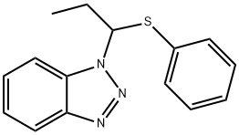 1-[1-(Phenylsulfanyl)propyl]-1H-1,2,3-benzotriazole Structure
