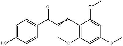 E)-1-(4-Hydroxy-phenyl)-3-(2,4,6-trimethoxy-phenyl)-propenone Structure