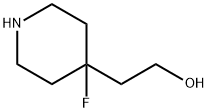 4-Piperidineethanol, 4-fluoro- 구조식 이미지