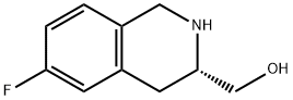 3-Isoquinolinemethanol, 6-fluoro-1,2,3,4-tetrahydro-, (3S)- Structure