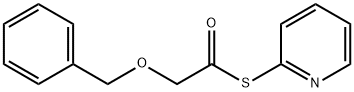 Ethanethioic acid, 2-(phenylmethoxy)-, S-2-pyridinyl ester Structure